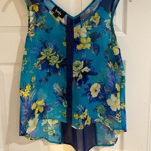 Flowy blue cute top
